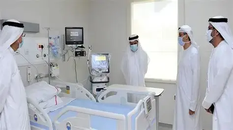 Healthcare professional in hospital treating patients